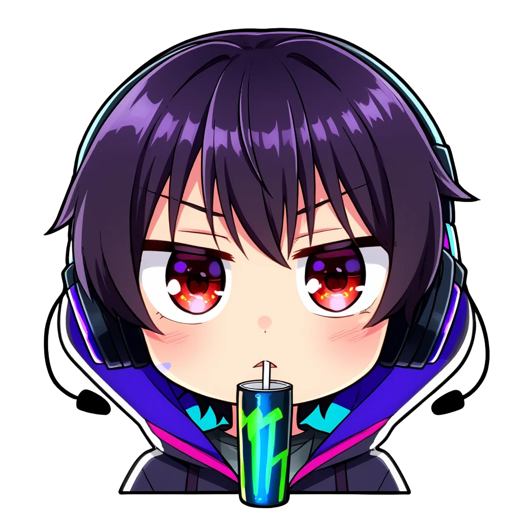 Gamer boy energy drink