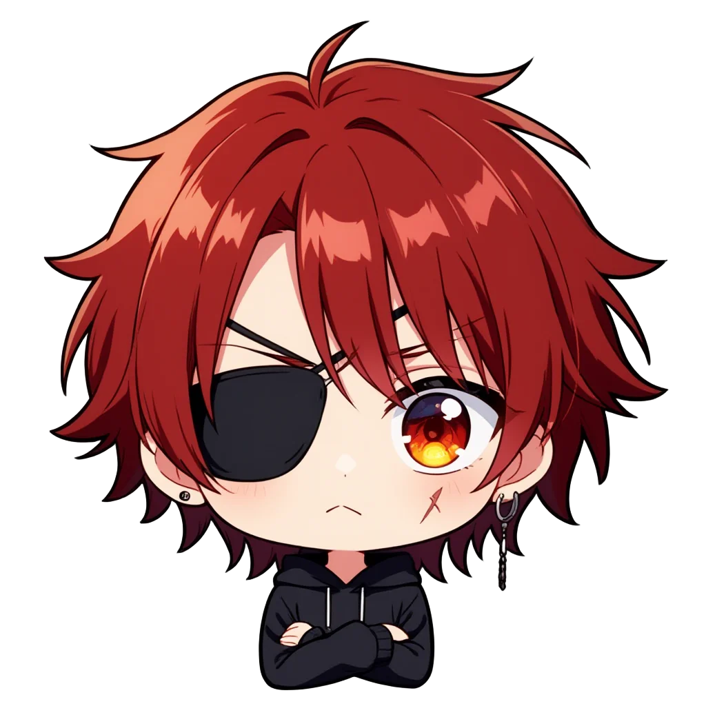 Edgelord eyepatch boy