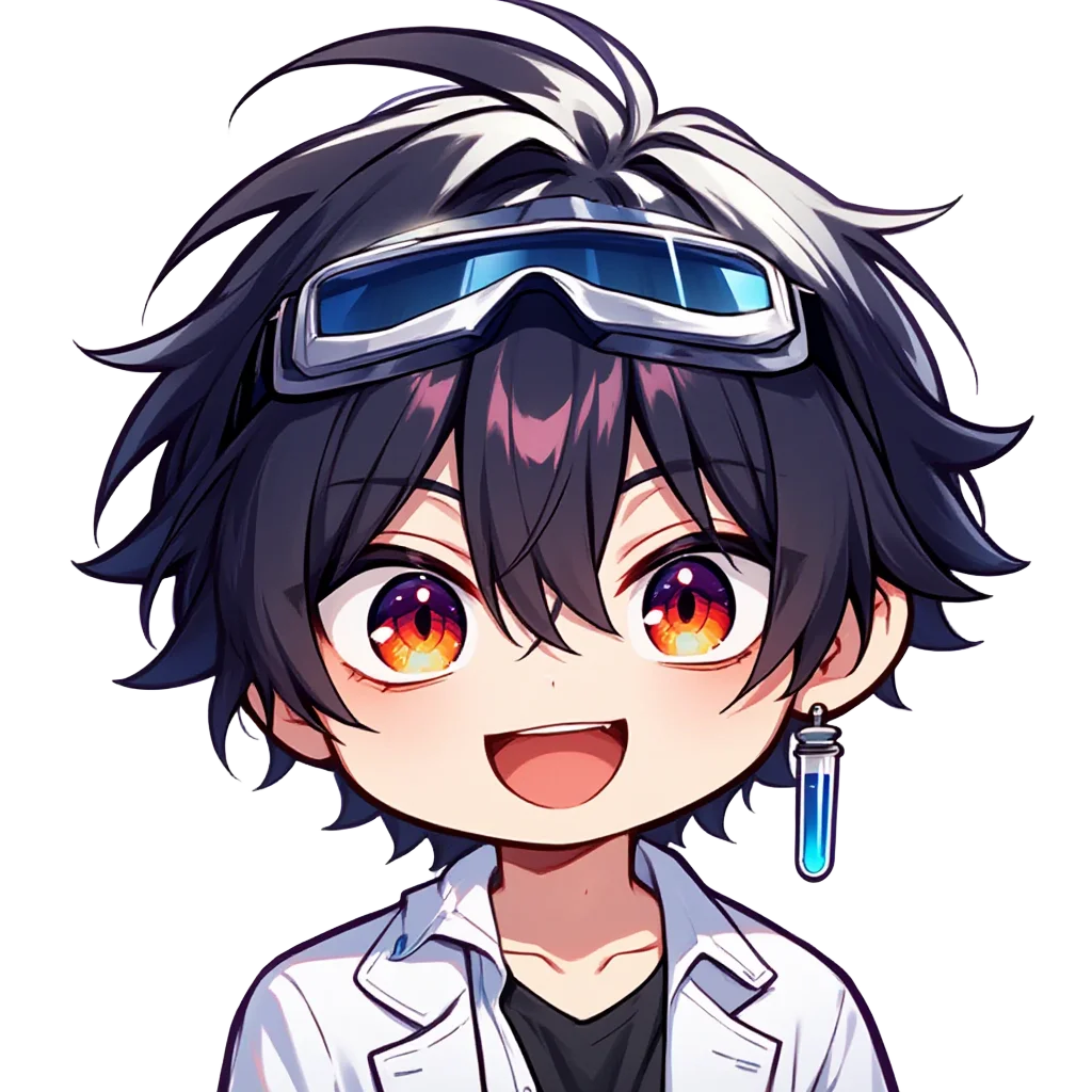 Scientist boy lab goggles