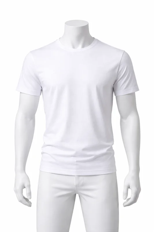 Base mannequin with white t-shirt